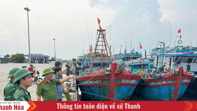 タインホア警察は、暴風雨第5号と戦うために、草の根レベルで人々と緊密に連携している。