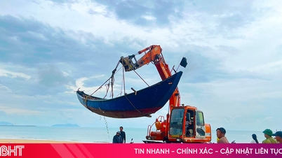 Localidades de Ha Tinh previenen "a fondo" la tormenta número 5