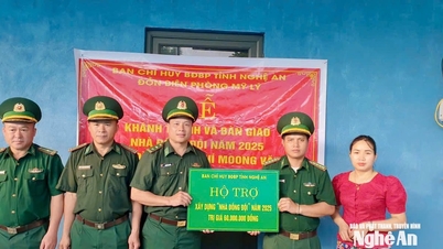 ប៉ុស្តិ៍ឆ្មាំព្រំដែន My Ly សម្ពោធ និងប្រគល់ផ្ទះសមមិត្តចំនួន៣ខ្នង