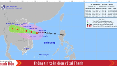 ព្យុះទី 5 មានចម្ងាយ 580 គីឡូម៉ែត្រពី Nghe An ផ្លាស់ទីក្នុងល្បឿន 118-149 គីឡូម៉ែត្រក្នុងមួយម៉ោង។