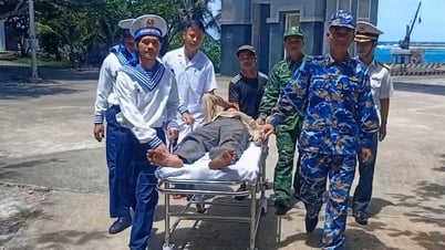 チュオンサ軍医、海上で脳卒中を起こした漁師を救助