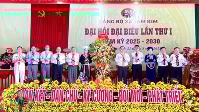 Đồng chí Quản Minh Cường, Bí thư Tỉnh ủy dự và chỉ đạo Đại hội đại biểu Đảng bộ xã Tam Kim lần thứ I, nhiệm kỳ 2025 - 2030