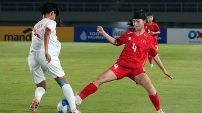 Enjoying 3 penalties, U16 women's Vietnam defeated Myanmar to enter the semi-finals of the Southeast Asian tournament