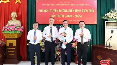 Công ty cổ phần Môi trường và Dịch vụ đô thị Sơn La khen thưởng 20 điển hình tiên tiến