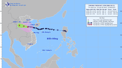 LATEST NEWS: Storm No. 5 has made landfall in Nghe An - Ha Tinh, wind gusts at level 13, warning of especially heavy rain