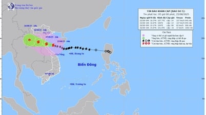 폭풍 5호, 레벨 17, 응에안, 하띤, 꽝찌에서 약 200km