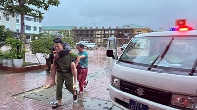 Die Gemeindepolizei brachte die Menschen während des Sturms umgehend in die Notaufnahme.