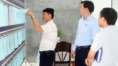 Comprobación del funcionamiento del Centro de Servicios de Administración Pública de los distritos de Ha Tien y To Chau