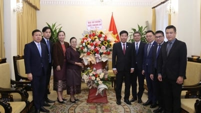 La Embajada de Laos en Vietnam felicita el 80 aniversario del Día Nacional y el día de la fundación de la Diplomacia de Vietnam