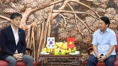 ハウ・ア・レン省党書記が韓国・ベトナム経済文化協会から表彰を受けた。