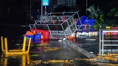 المتاجر والمنازل المدمرة بسبب العاصفة رقم 5