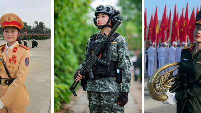Las "Rosas de Acero" de la patria de Lao Cai en el desfile de la A80