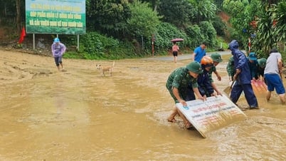 丘からの数百立方メートルの岩石と土砂の土砂崩れが学校を脅かす