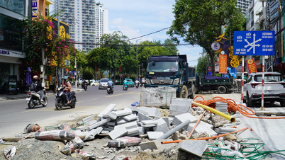 Ngổn ngang ở đường Lê Thánh Tôn