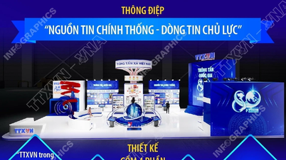 Ausstellungsbereich der Vietnam News Agency auf der National Achievements Exhibition