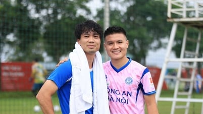 Cong Phuong y Quang Hai empatan, promesa especial en la Copa Nacional...