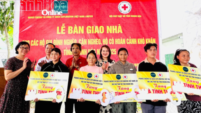 Hội Chữ thập đỏ tỉnh Khánh Hòa bàn giao 10 căn nhà cho hộ nghèo xã Suối Dầu