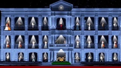 Turning 27 windows of Da Nang Museum into a music performance stage