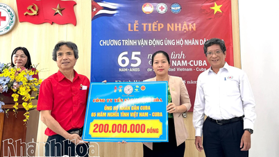 Received nearly 800 million VND in support of the Cuban people