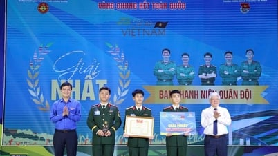 Military Youth Union won first prize in the online contest Proud of Vietnam