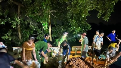 อบต.ห่าบั่งเสริมจุดรับน้ำล้นหมู่บ้านเยนหลาก 1