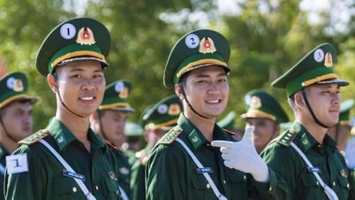 Những chiến sĩ Nghệ An trong đội hình diễu binh, diễu hành 2/9