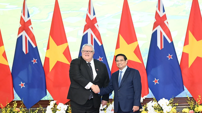 [Foto] Premierminister Pham Minh Chinh trifft sich mit dem Sprecher des neuseeländischen Parlaments Gerry Brownlee