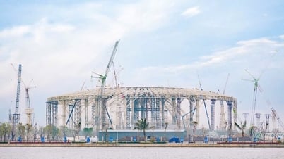 Mái vòm triển lãm A80 mang đậm dấu ấn hơn 10.000 tấn ống thép cỡ lớn Hòa Phát