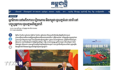 Los medios camboyanos elogian la estatura histórica y la buena amistad con Vietnam