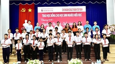 Agribank Chau Thanh 지점: 꿈을 이루는 데 도움이 되는 장학금 140명에게 수여