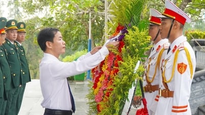 Lãnh đạo thành phố dâng hoa, dâng hương tưởng niệm các Anh hùng liệt sĩ
