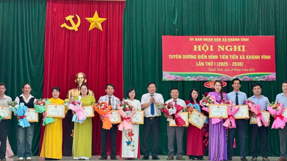 Xã Khánh Vĩnh tổ chức hội nghị tuyên dương điển hình tiên tiến lần thứ I, giai đoạn 2025 - 2030