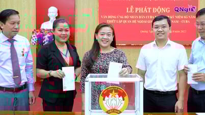 Vietnam Fatherland Front Provincial Committee launched a campaign to support Cuba
