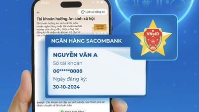 El banco entrega dinero y lingotes de oro SJC a los clientes que vinculan cuentas de seguridad social en VNeID