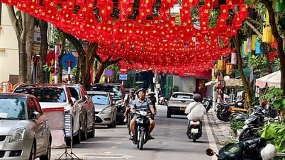“Ba Dinh Red”: 28 mil banderas nacionales en una calle de 800 metros de largo