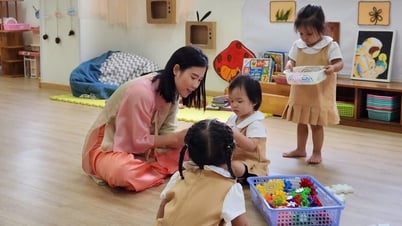호치민시에서 월 100만 VND의 지원을 받는 사립 유치원 교사는 누구입니까?