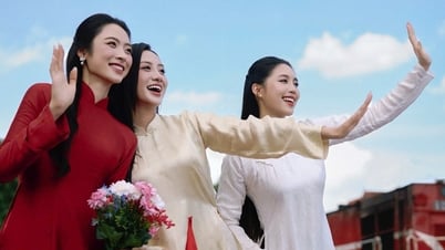 2024년 미스 베트남 3인이 Ao Dai Dung Nguyen을 통해 문화적, 역사적 이야기를 들려줍니다.