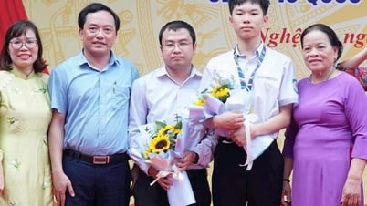El estudiante Nghe An ganó dos medallas de oro y recibió 257 millones de VND.