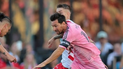 Messi lesionado tras fuerte golpe de 4 defensas, De Paul rescata al Inter de Miami