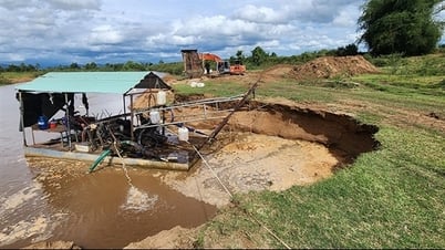 Mengusulkan Komite Rakyat Provinsi Gia Lai untuk campur tangan dalam kasus tambang pasir yang beroperasi tanpa mempedulikan