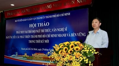 Affirming the role of intellectuals and artists in the development of Ho Chi Minh City
