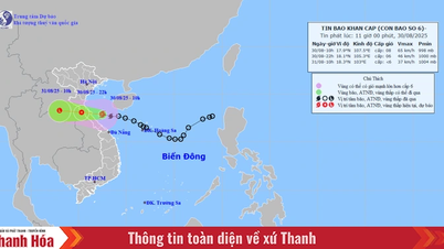A tempestade nº 6 está a 120 km de Quang Tri, e as províncias de Thanh Hoa a Hue têm chuvas fortes.