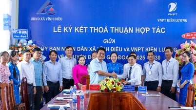 VNPT Kien Luong und das Volkskomitee der Gemeinde Vinh Dieu haben eine Kooperationsvereinbarung zur digitalen Transformation für den Zeitraum 2025 – 2030 unterzeichnet