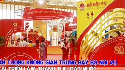 Ruang pamer Kementerian Dalam Negeri yang mengesankan di Pameran Prestasi Nasional dalam rangka Hari Nasional ke-80 2 September
