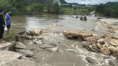 Gia Lai: Alcantarilla inundada, cientos de hogares en la aldea de Mo Nang 2 aislados