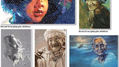 Ceramic mosaic art of artist Mai Van Nhon