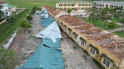 Observando en silencio el derrumbe de la escuela, el director se disculpa con los estudiantes