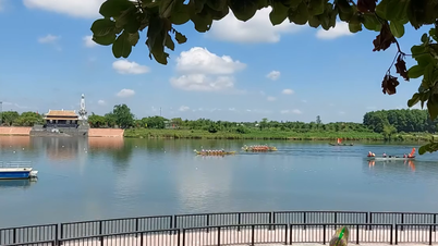 Đua thuyền trên sông Thạch Hãn