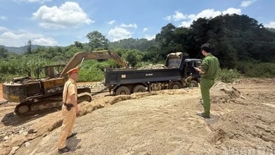 Lâm Đồng triệt phá điểm khai thác cát, sỏi trái...