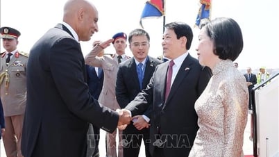 Chủ tịch nước Lương Cường bắt đầu chuyến thăm cấp Nhà nước Cộng hòa Ai Cập